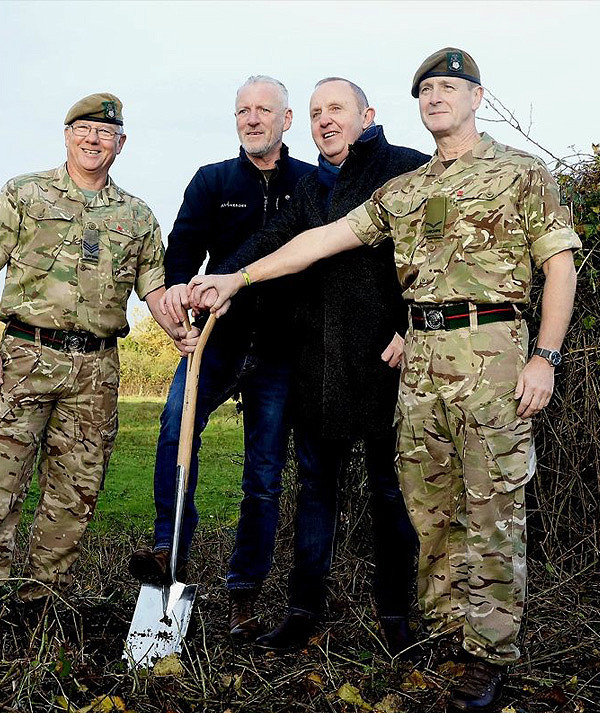 Turf cutting of the new Hull 4 Heroes Veterans Village
