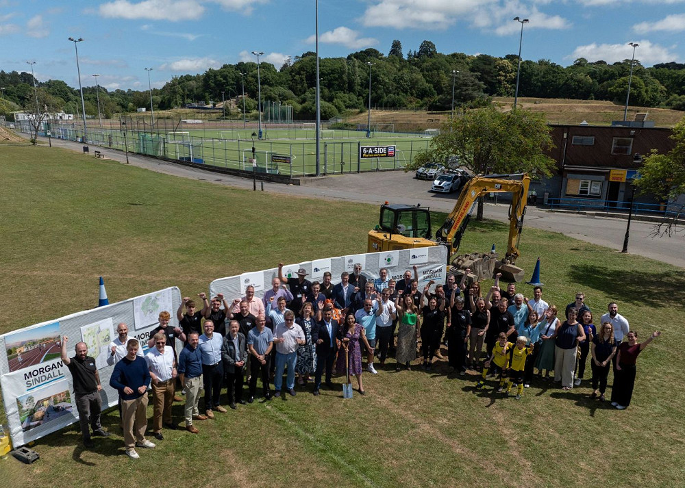 Turf Cutting Southampton Sports Centre